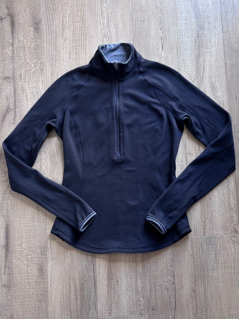 Lululemon U-Turn Reversible Pullover in Black and Heathered Grey *Rulu